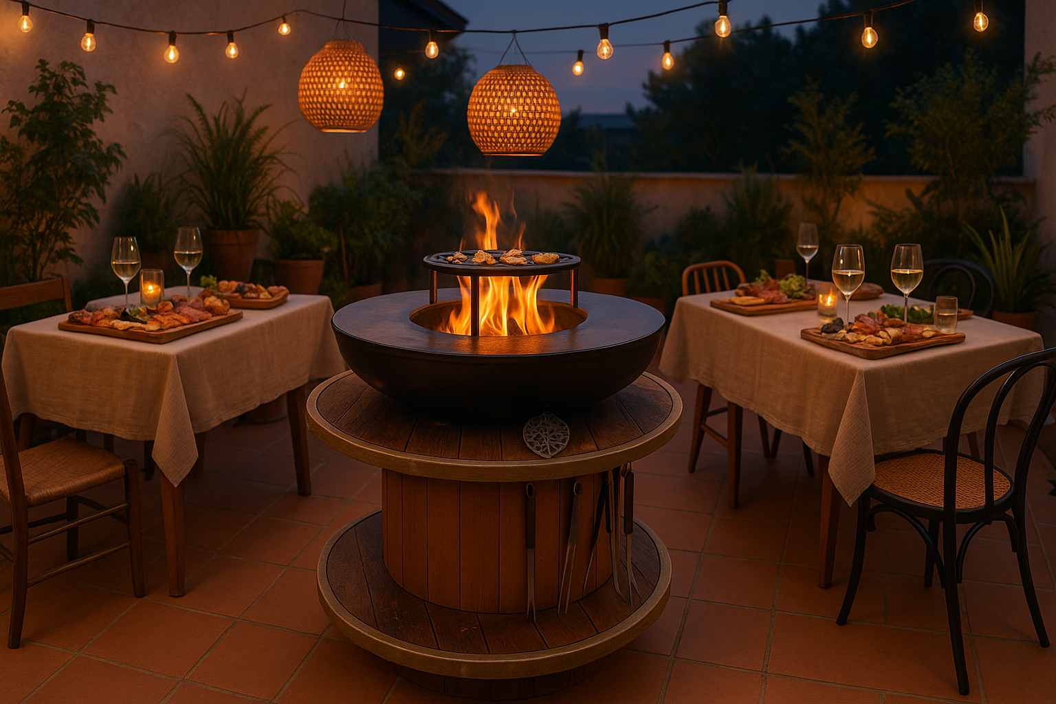 Brasero Touret — terrasse bohème