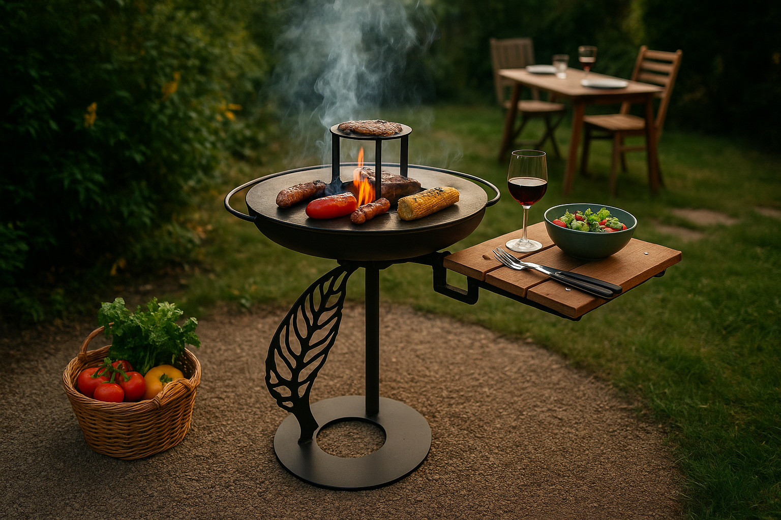 L’Atelier Barbecue – brasero en acier sur mesure
