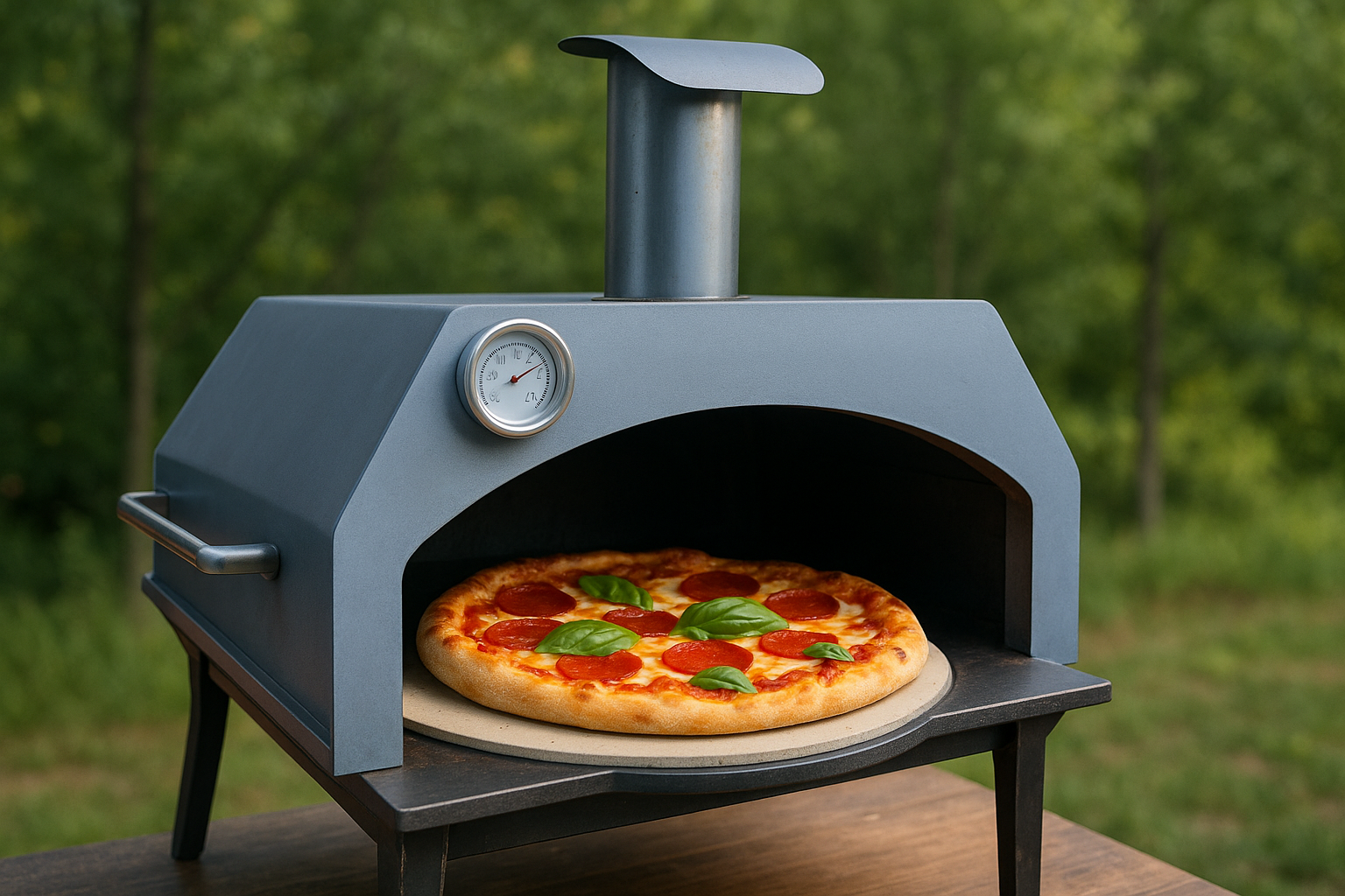 Vignette — four à pizza carré, vue 3